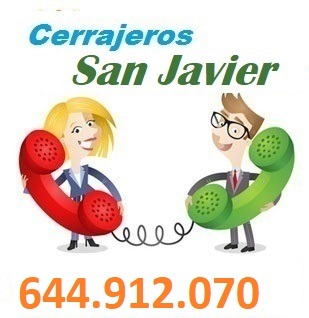 Telefono de la empresa cerrajeros San Javier